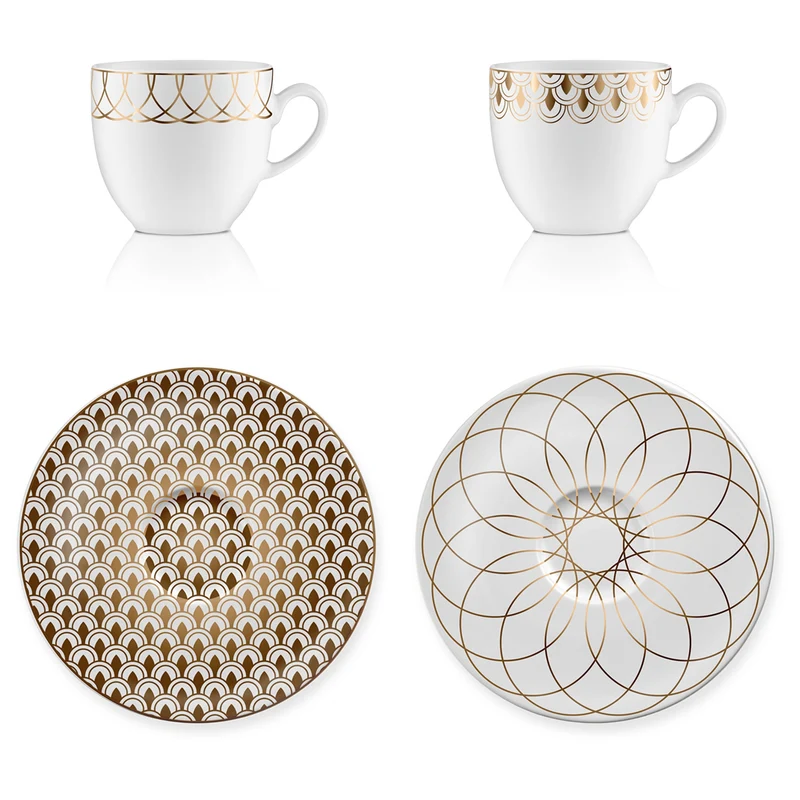 Goebel First.Gold Espressotassen Set