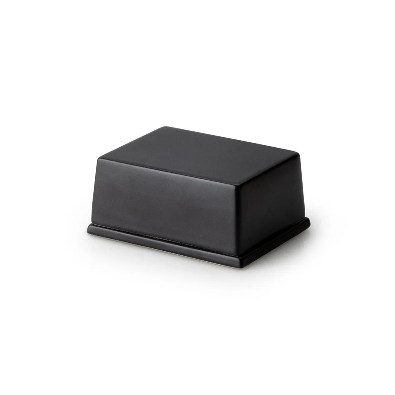 Continenta Butterdose für 250g Butter, Keramik, schwarz