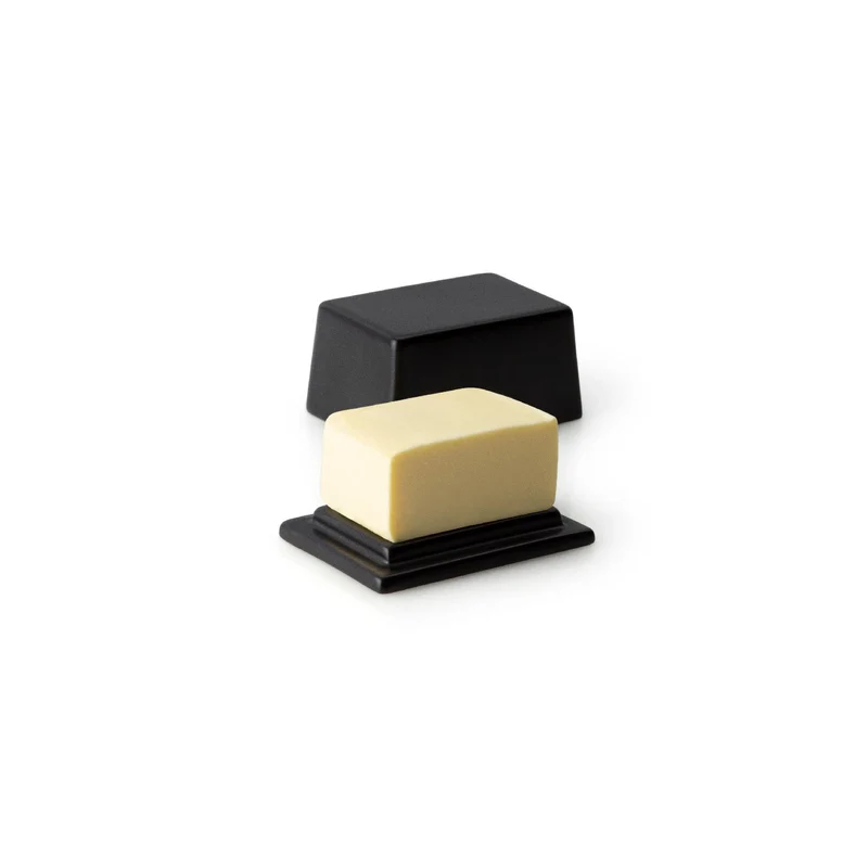 Continenta Butterdose für 125g Butter, Keramik, schwarz