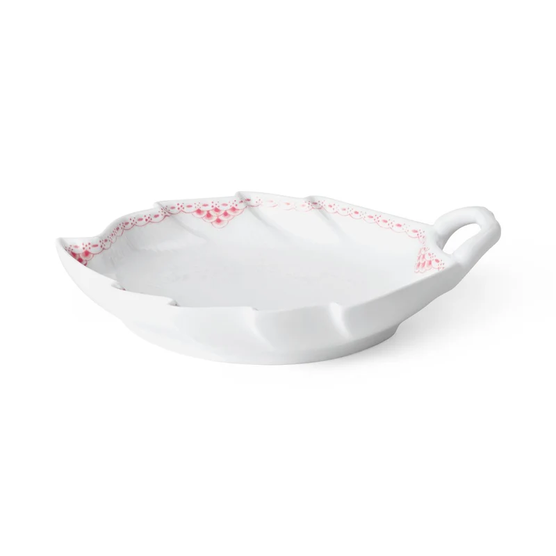 Royal Copenhagen Coral Lace Dish Leaf Shaped 23cm