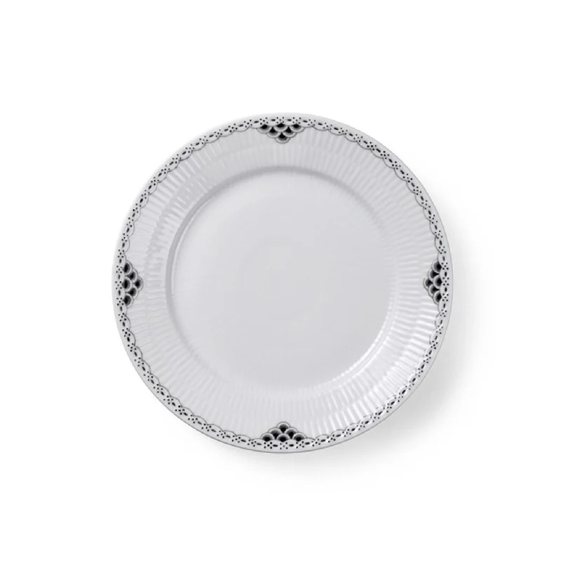 Royal Copenhagen Black Lace Teller 22 cm