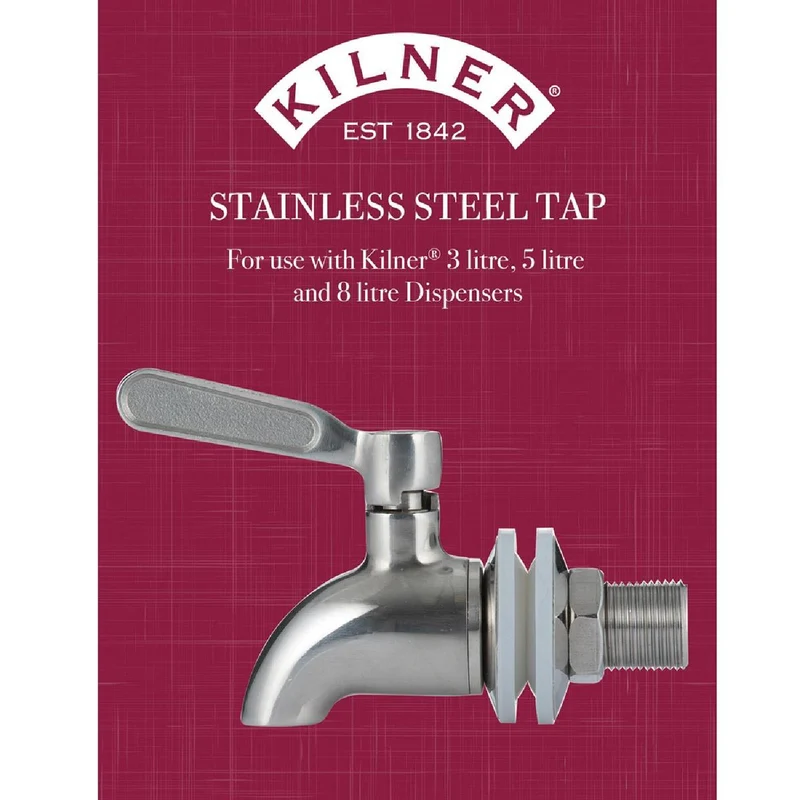 KILNER Edelstahl-Getränkespenderhahn