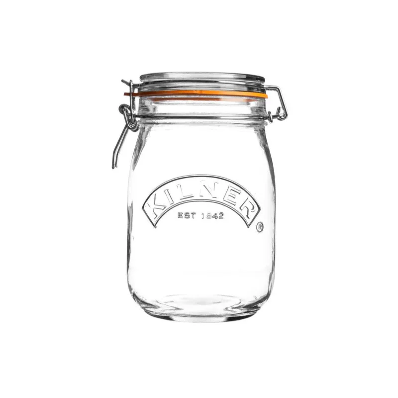 KILNER Rundes Bügelverschluss Glas, 1 Liter