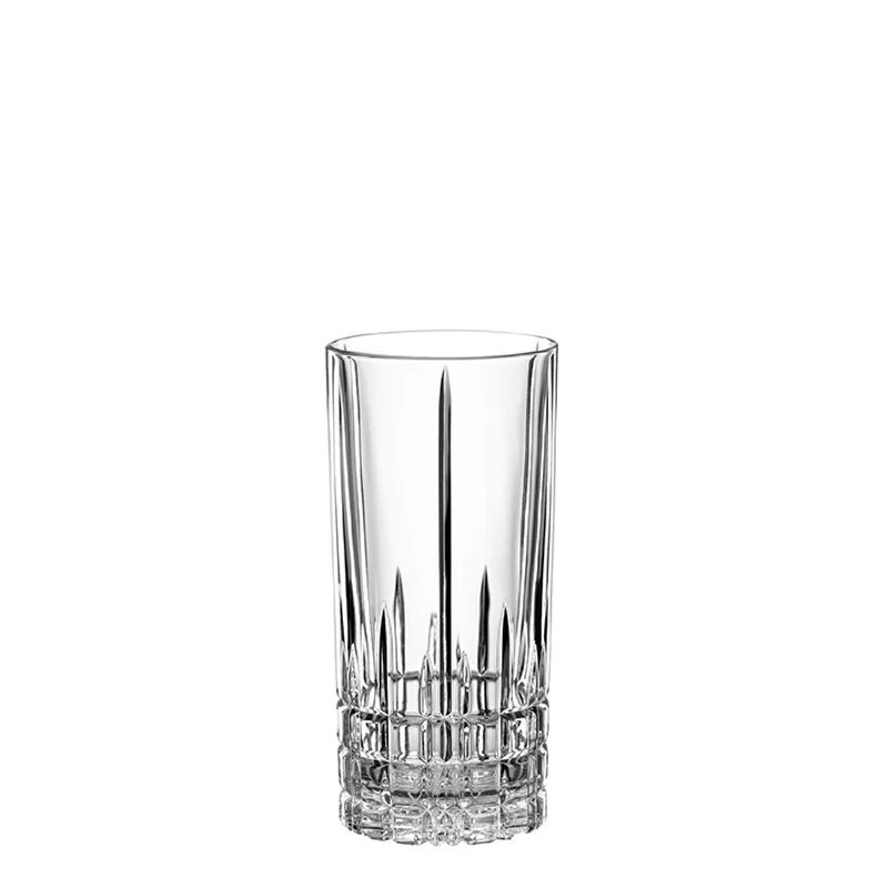 Spiegelau Perfect Ice Cube Set: 2 Longdrinkgläser + 1 Maxi Eiswürfelform