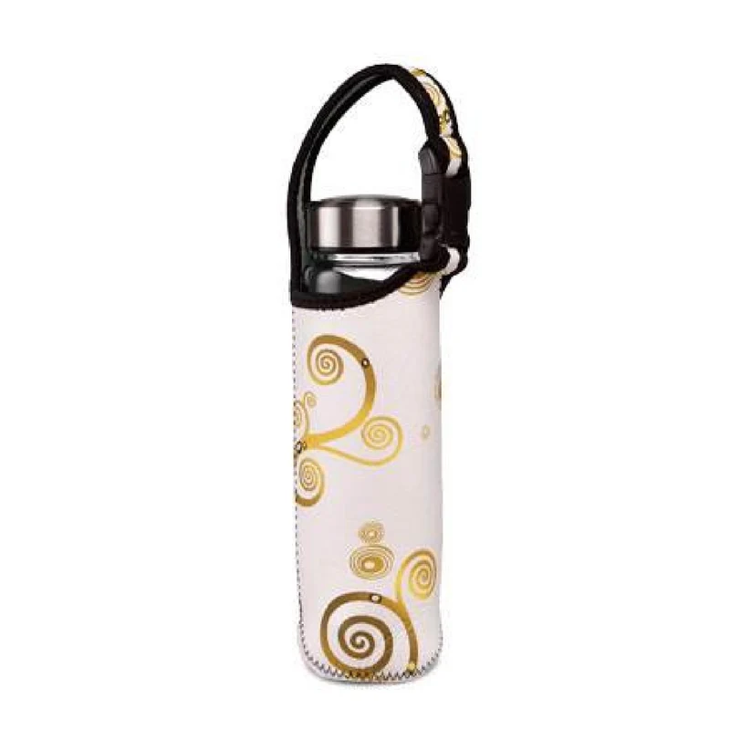 Goebel Gustav Klimt - "Der Kuss" - Glasflasche mit Neoprenhülle