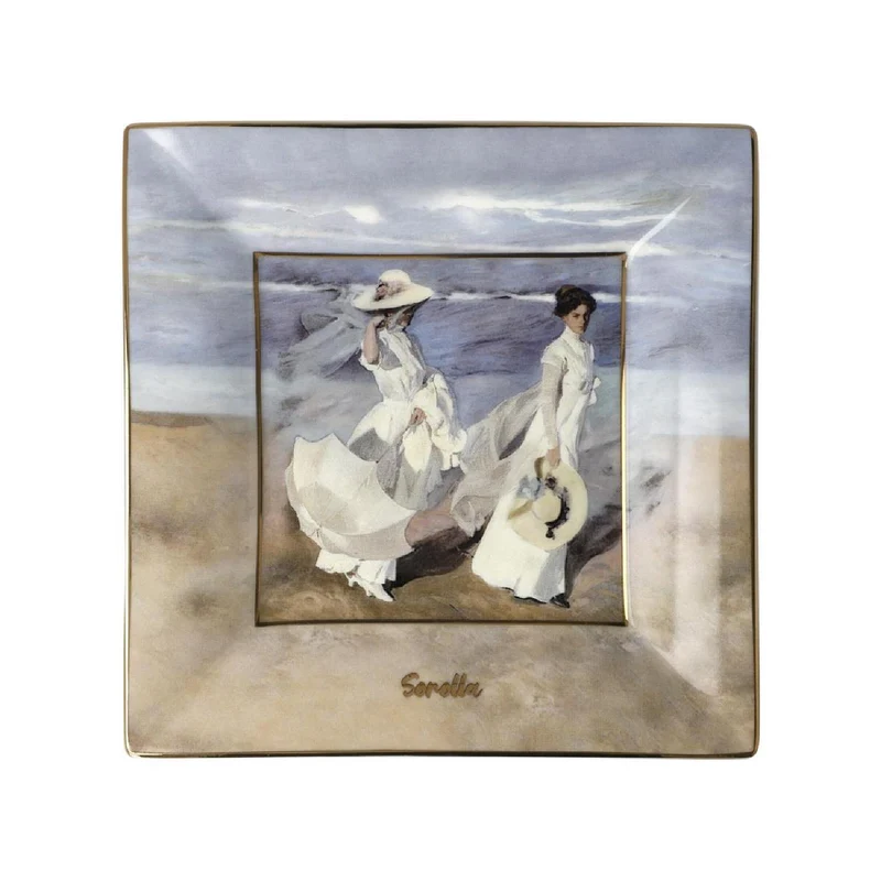 Goebel Joaquin Sorolla - "Spaziergang am Strand" - Schale