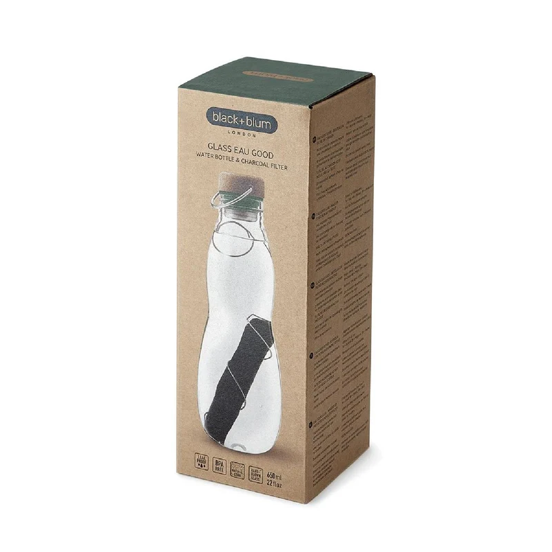BLACK+BLUM Eau Good Glas (optimiertes Design), olive, 650 ml
