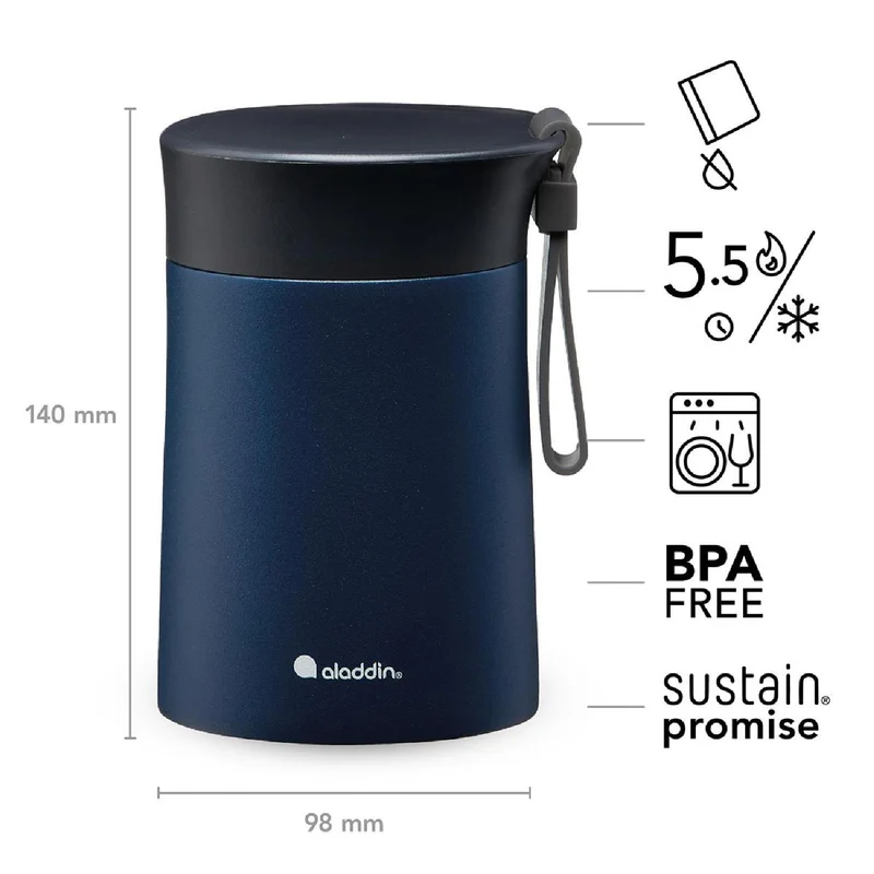 ALADDIN Bistro Lunch-Thermobecher, 0,4L, Navy-Blau
