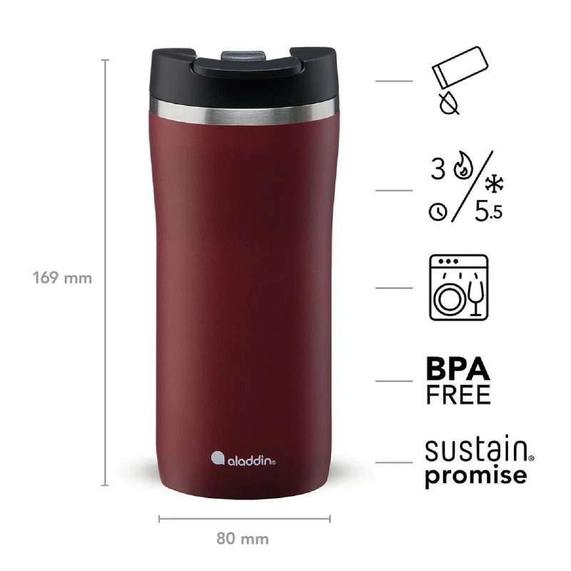 ALADDIN Barista Mocca 0.35L, Burgund
