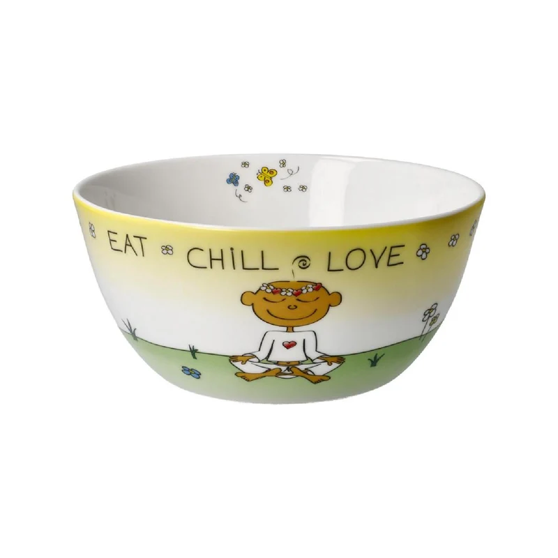 Goebel Wohnaccessoires Der kleine Yogi - "Eat Chill Love" - Schale