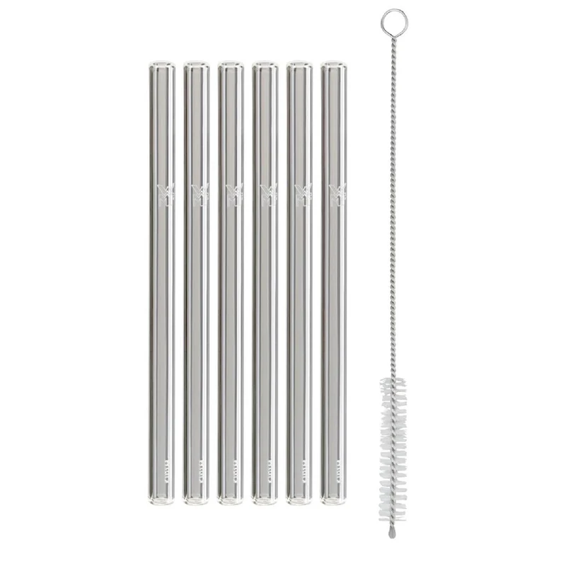 WMF Glastrinkhalme 6tlg. 150 mm inkl. Bürste