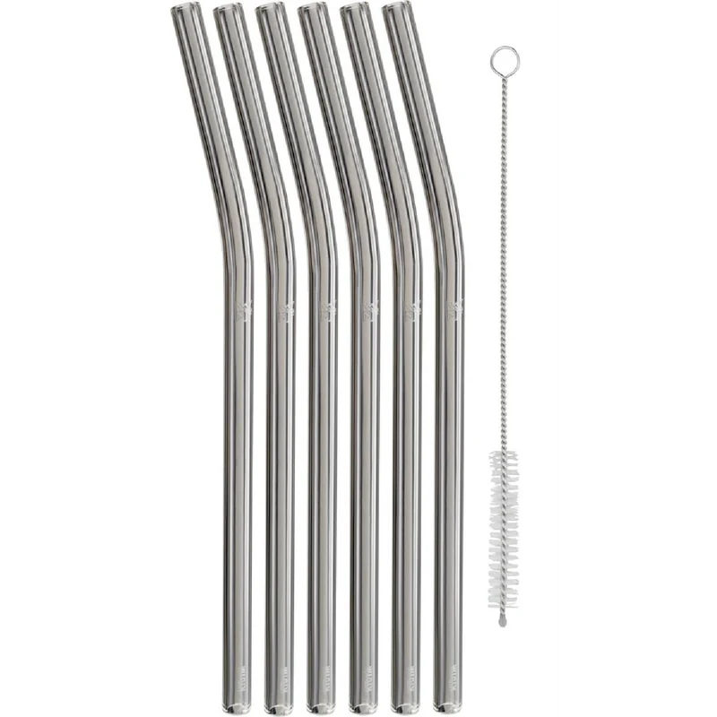 WMF Glastrinkhalme 6tlg. 230 mm inkl. Bürste