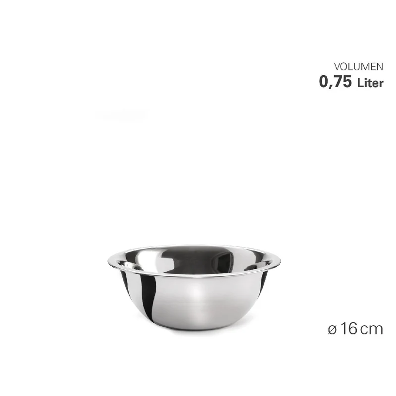 Weis Schüssel "Gastro" aus Edelstahl Ø 16 cm