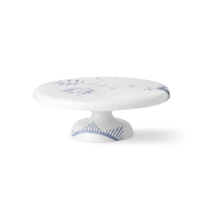 Royal Copenhagen Blue Fluted Mega Teller auf Fuß 29,5cm