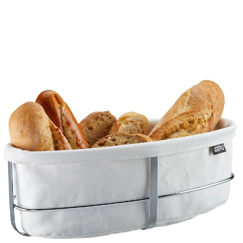 GEFU Brotkorb BRUNCH, oval weiß