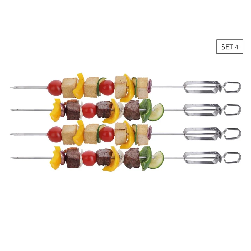 Weis Grillspieße mit Abstreifer, 45 cm -Set 4