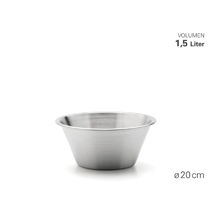 Weis Schüssel "Gastro +" aus Edelstahl Ø 20 cm