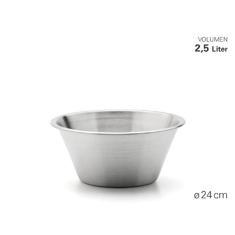 Weis Schüssel "Gastro +" aus Edelstahl Ø 24 cm