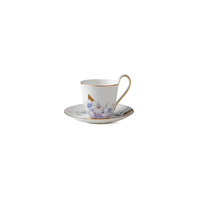 Royal Copenhagen Tasse mit Untertasse mit hohem Henkel - Rhododendron - 27 cl