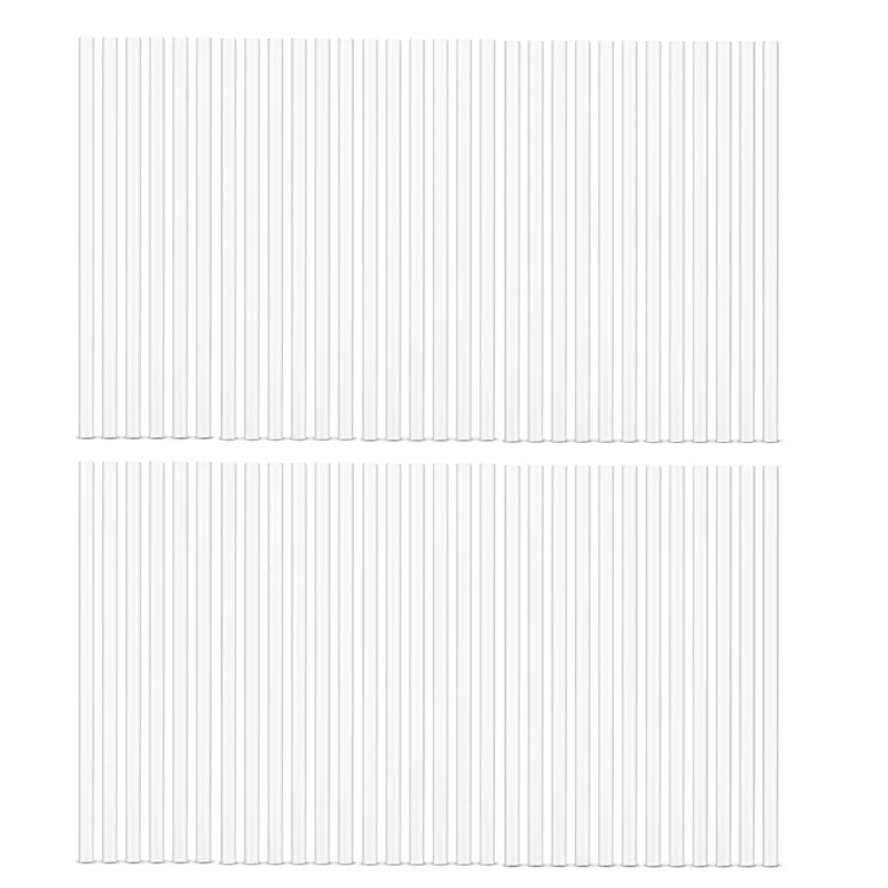 Weis Trinkhalme Glas transparent für Smoothies - Set 50