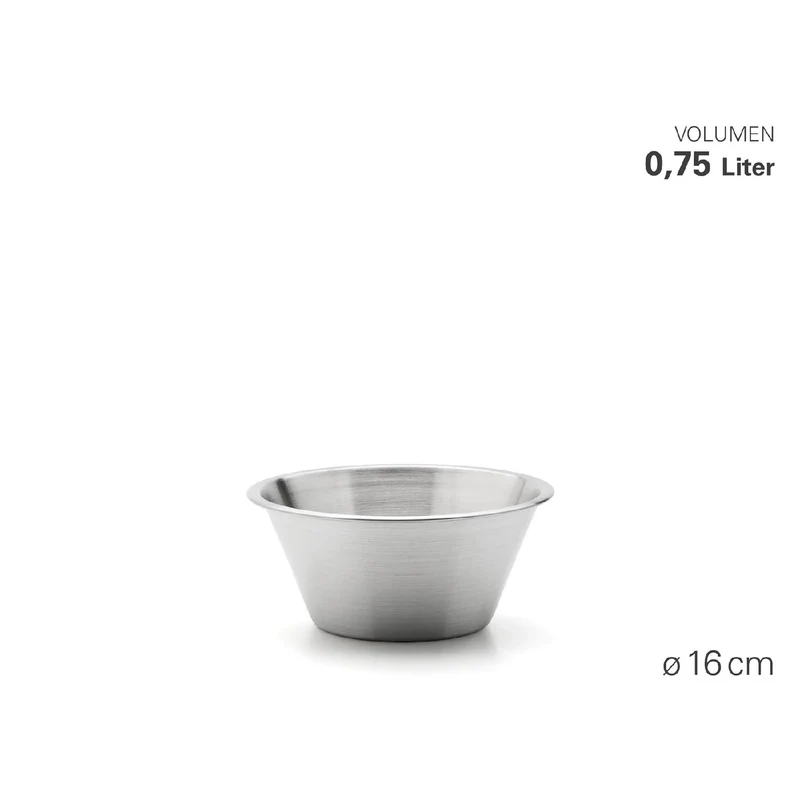 Weis Schüssel "Gastro +" aus Edelstahl Ø 16 cm