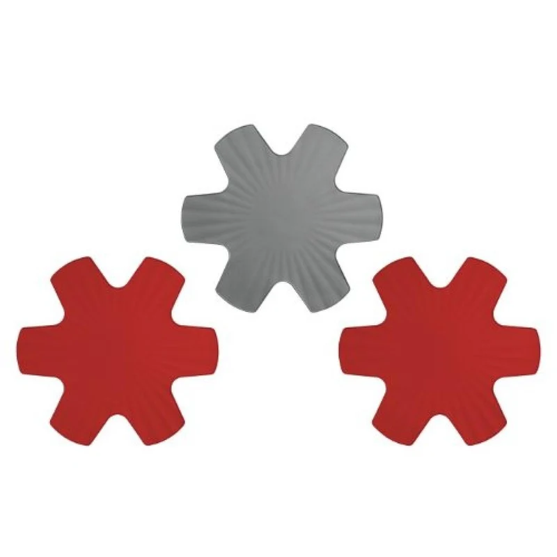 Woll, WOLL Set Pfannenschutz 2 rot 35 cm, 1 grau 40 cm