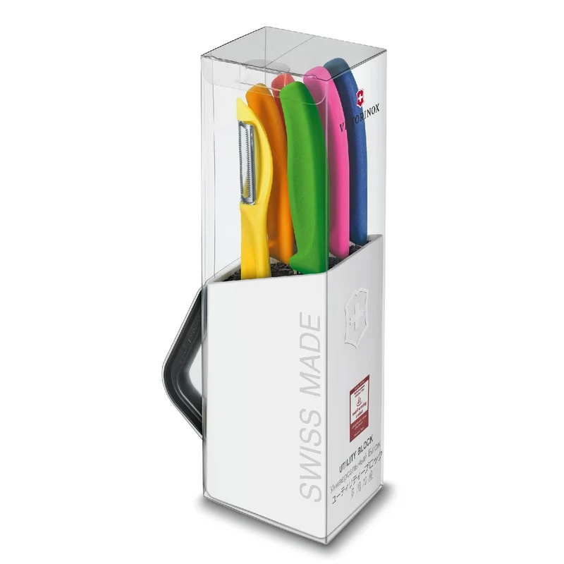 Victorinox SwissClassic Utility block, weiss, 6-tlg., farblich assortiert