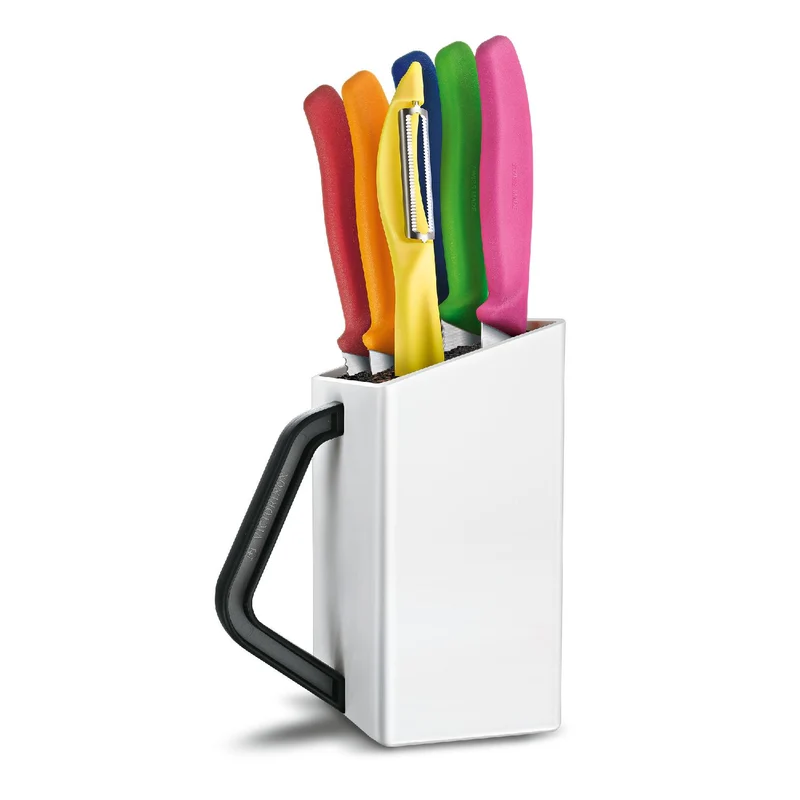 Victorinox SwissClassic Utility block, weiss, 6-tlg., farblich assortiert