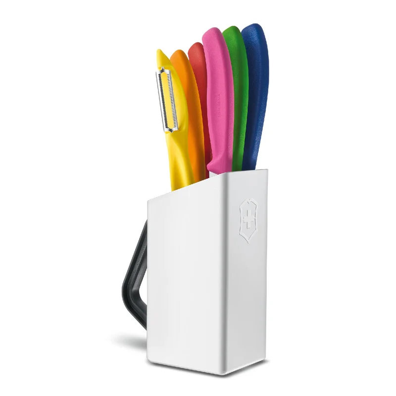Victorinox SwissClassic Utility block, weiss, 6-tlg., farblich assortiert