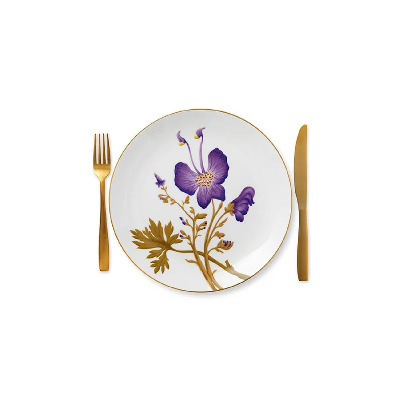Royal Copenhagen Speiseteller - Stiefmütterchen - 27 cm